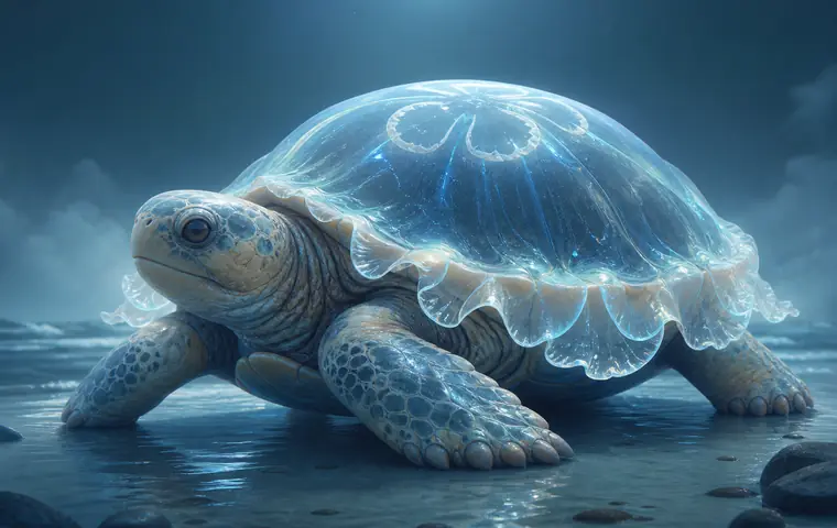 Moonlit turtle creature example output from the Random Animal Generator homepage